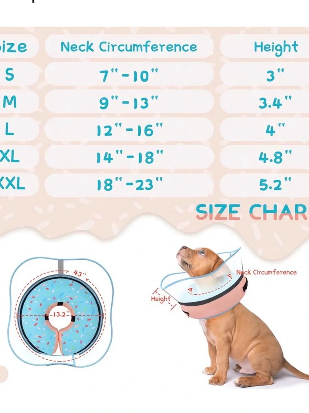 Inflatable Dog Collar Size M